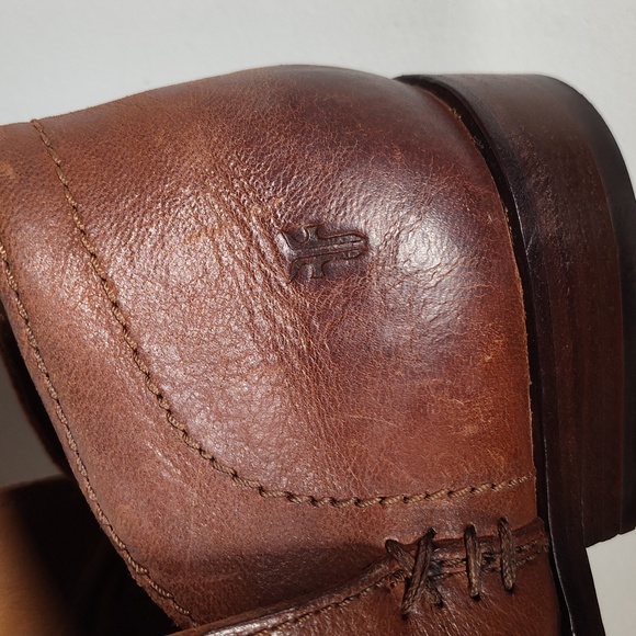 Frye Elyssa Leather Booties in Cognac 8.5 - Picture 10 of 15